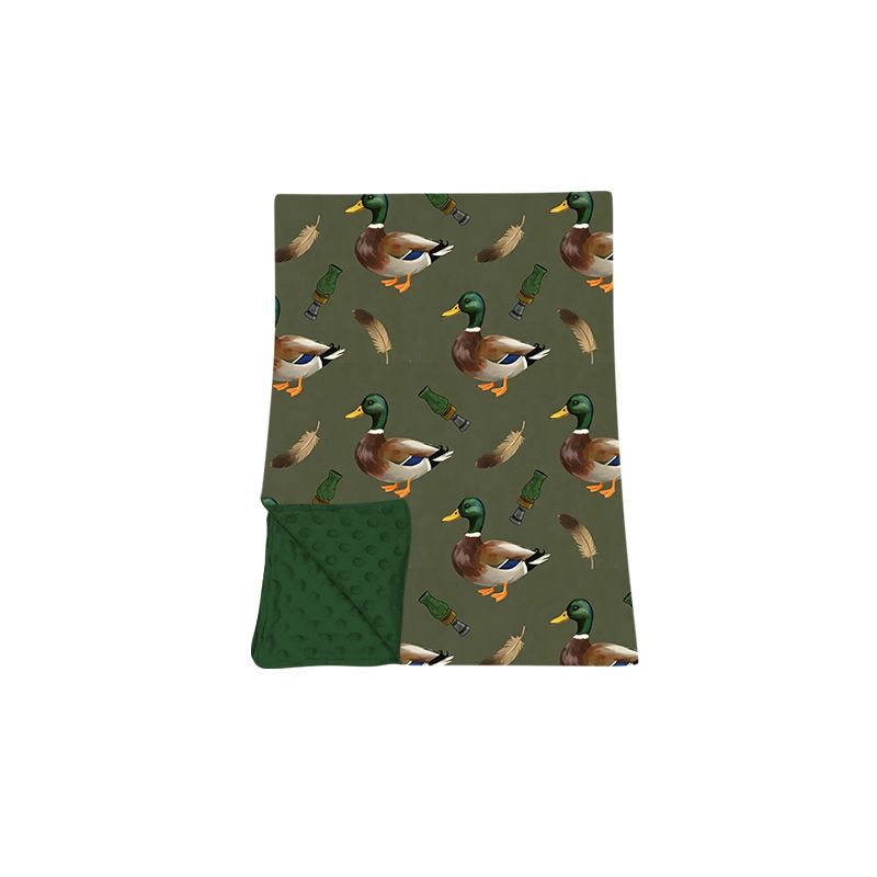 Moq 5 Preorder Baby Boys Toddler Ducks Green Blanket