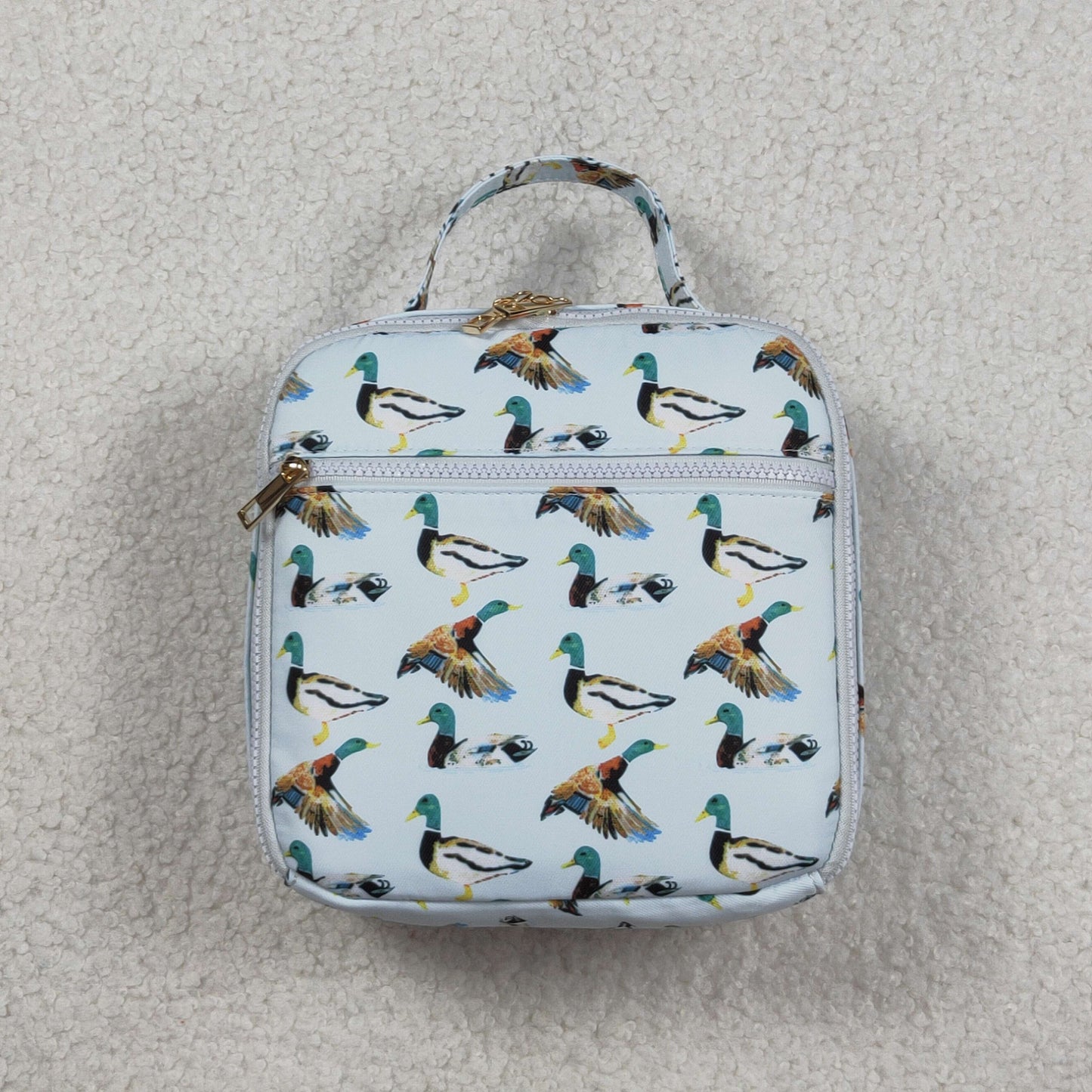 RTS Baby Boys Kids Ducks Lunch Box Picnic Thermal Blue Bag