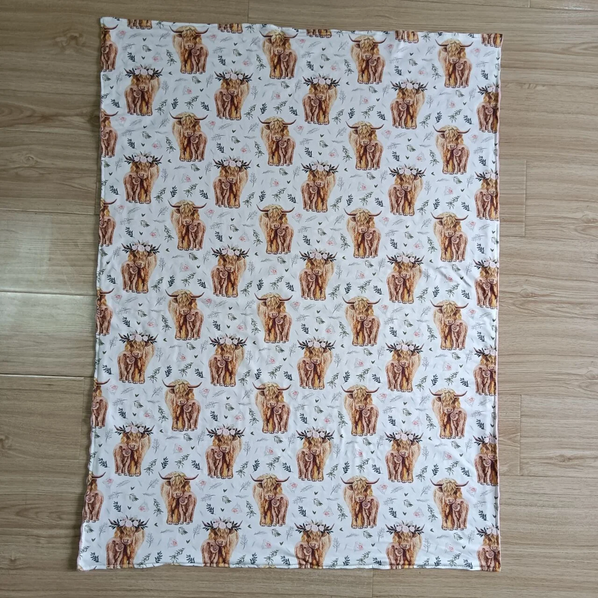 USA Shop Baby Girls Kids Western Cow Print Blanket