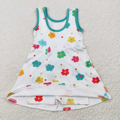 RTS Baby Girl Toddler Sleeveless Sibling Knee Length Yoga Active Dress