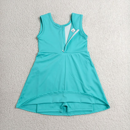 Sibling Baby Girls Sleeveless Shorts Knee Length Yoga Active Dresses Clothes