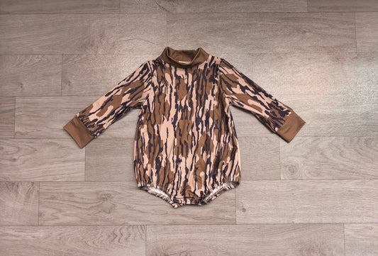 No moq Preorder Baby Boys Infant Long Sleeves Camo Bubble Romper Clothes