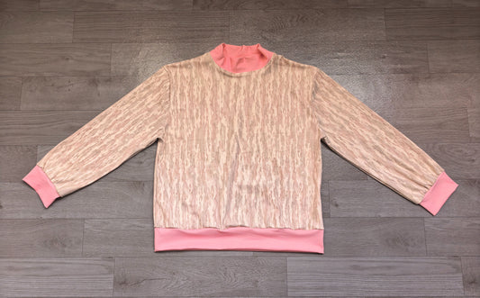 No moq Preorder Adult Women Long Sleeves Pink Shirt Tops Camo Pullover Yoga Active Clothes