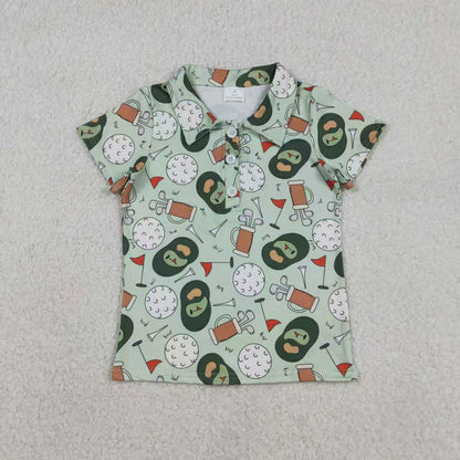 RTS Sibling Baby Boys Short Sleeves Buttons Golf Shirts Tops Summer Clothes