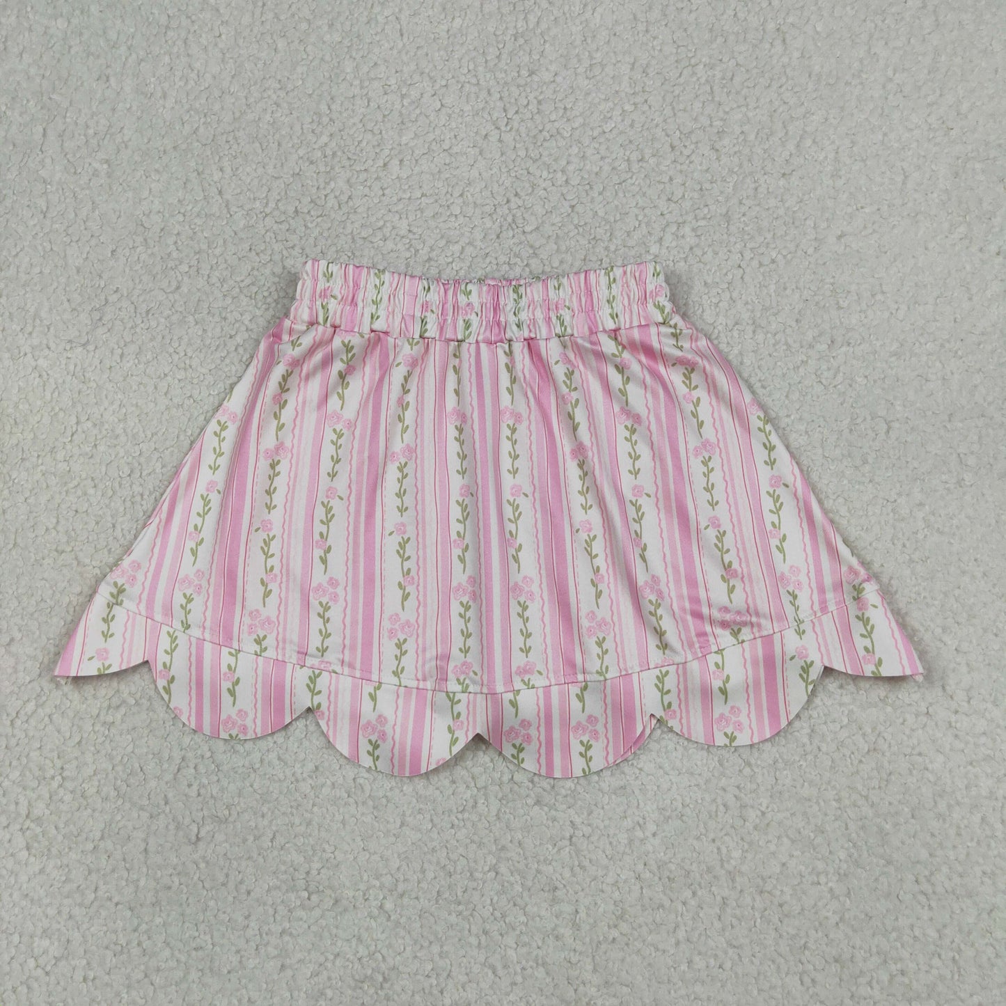 Baby Girls Kids Floral Pink Shorts Skirt Bottom