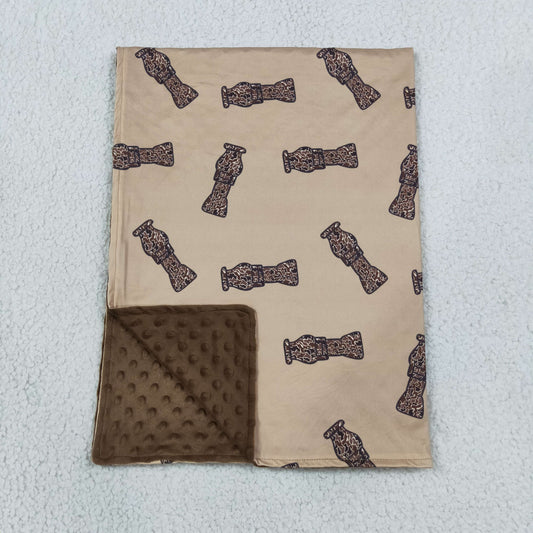 Baby Boys Kids Camo Tools Brown Blanket