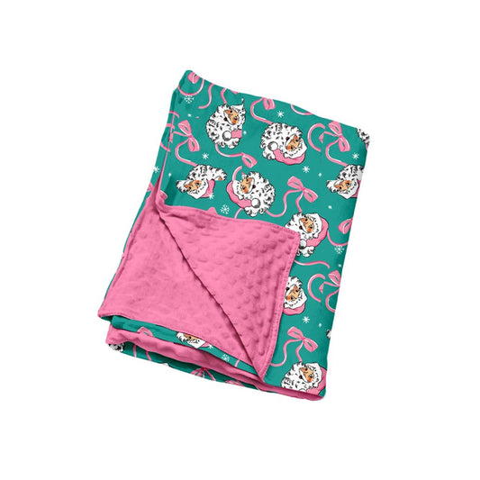 Moq 5 Preorder Baby Girls Kids Christmas Bows Blanket