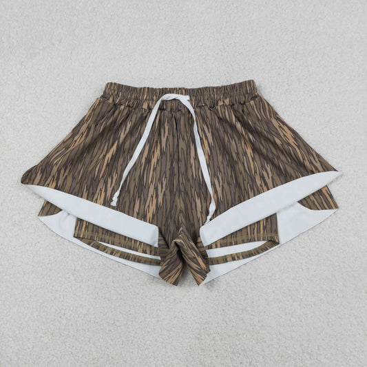 RTS Adult Women Camo Yoga Southern Shorts Bottoms