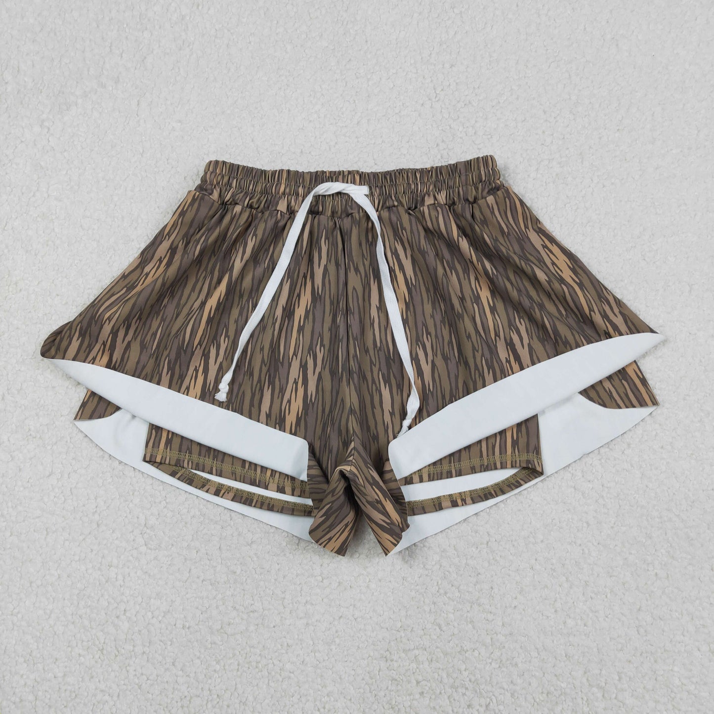 RTS Sibling Kids Girls Adult Women Southern Camo Shorts Yoga Active Bottom Mom and Me Clothes