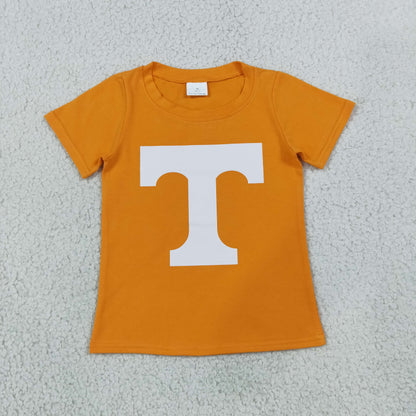 Sibling Baby Boy Kids Short Sleeves Cotton Shirts Tops Team Clothes