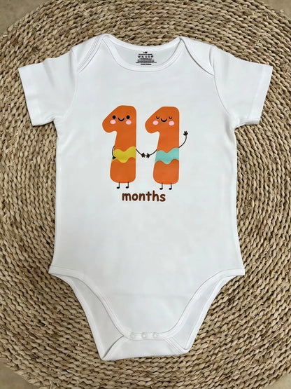 USA Shop Baby Short Sleeves Cotton Bodysuit Newborn Daily Rompers