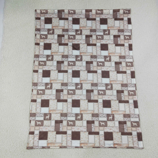 Baby Boys Kids Deer Dogs Camo Blanket