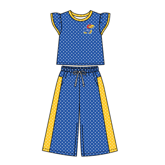 Moq 5 Baby Girls Kids Short Sleeves Shirt Pants Team Set Clothes