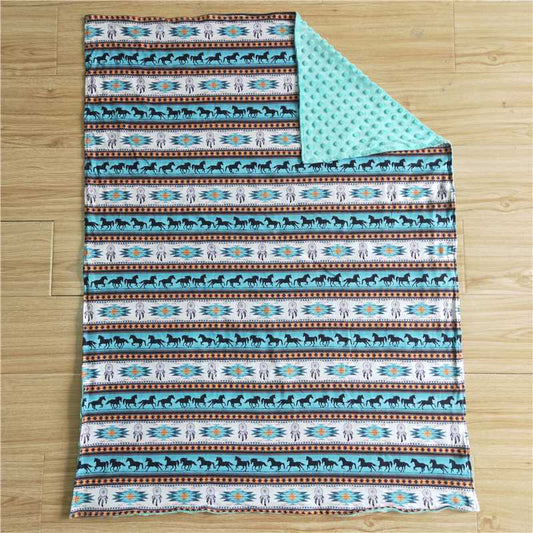 USA Shop Baby Boys Kids Western Horse Aztec Blanket
