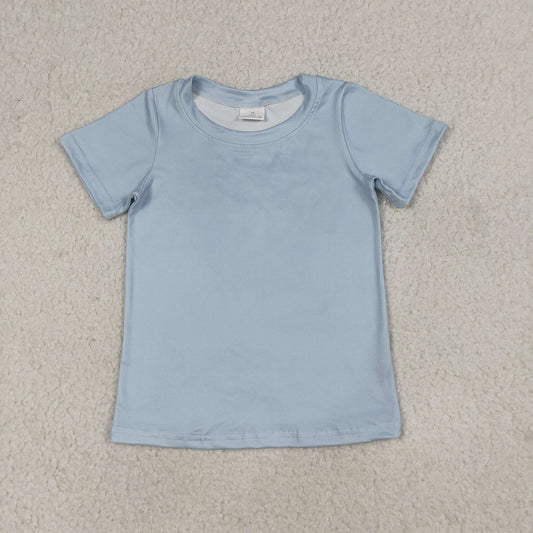 RTS Baby Boys Kids Short Sleeves Baseball Blue Tee Shirt Tops