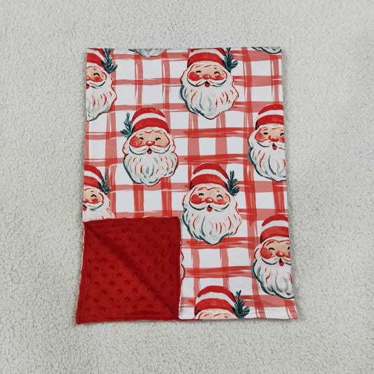 Baby Kids Children Christmas Santa Plaid Blanket