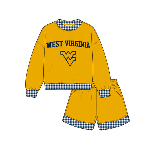 Moq 5 Baby Girls Kids Long Sleeves Shirt Shorts Team Set Clothes