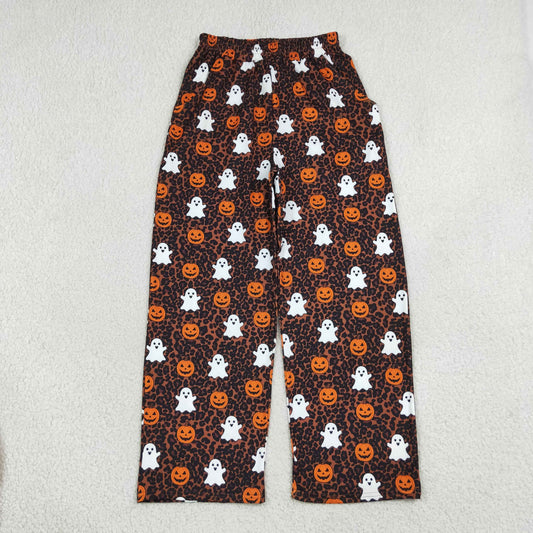 Adult Women Halloween Ghosts Pumpkins Leopard Pants Bottoms Clothes