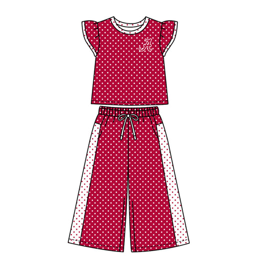 Moq 5 Baby Girls Kids Short Sleeves Shirt Pants Team Set Clothes