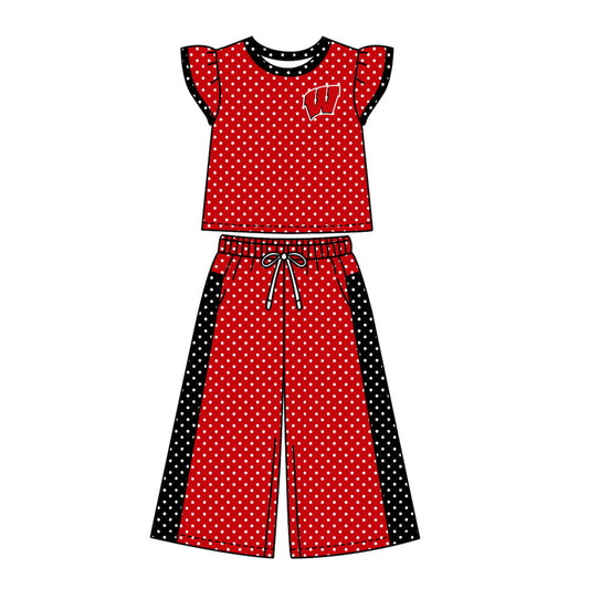 Moq 5 Baby Girls Kids Short Sleeves Shirt Pants Team Set Clothes