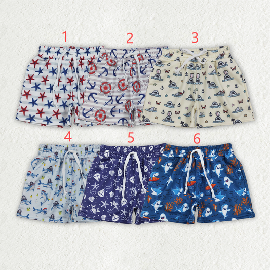 Sibling Baby Boys Kids Toddler Swim Trunks Shorts Pockets Swimwear
