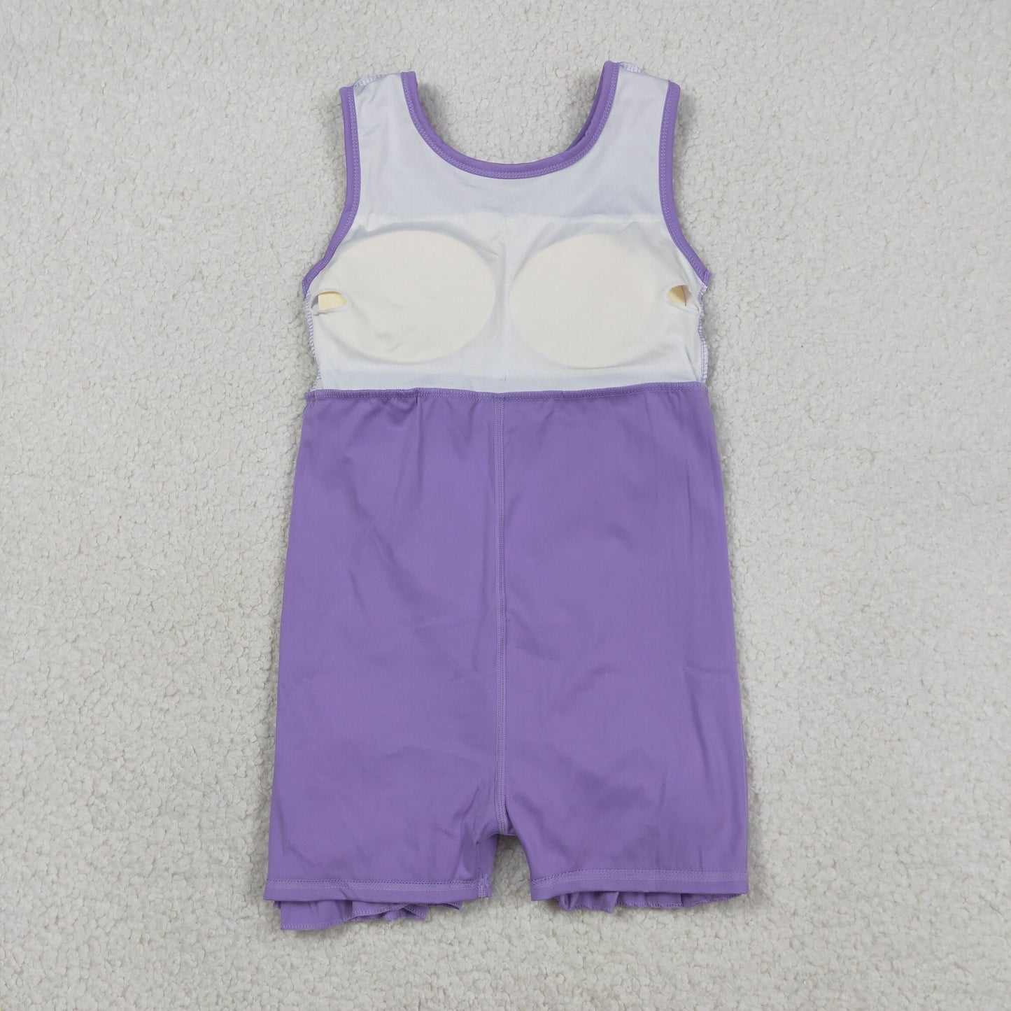 Baby Girls Kids Sleeveless Shorts Knee Length Purple Ruffle Dress Clothes