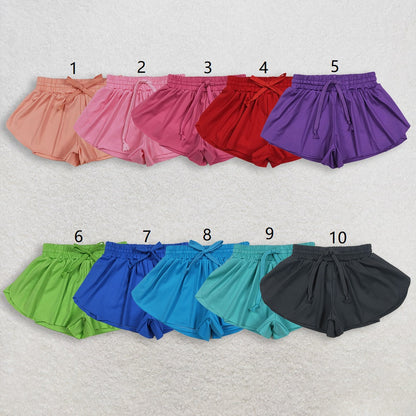 RTS Baby Girls Toddler Yoga Active Ruffle Shorts Summer Bottoms Clothes ( No.1-5 )