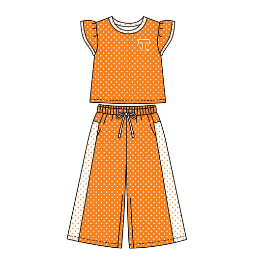 Moq 5 Baby Girls Kids Short Sleeves Shirt Pants Team Set Clothes