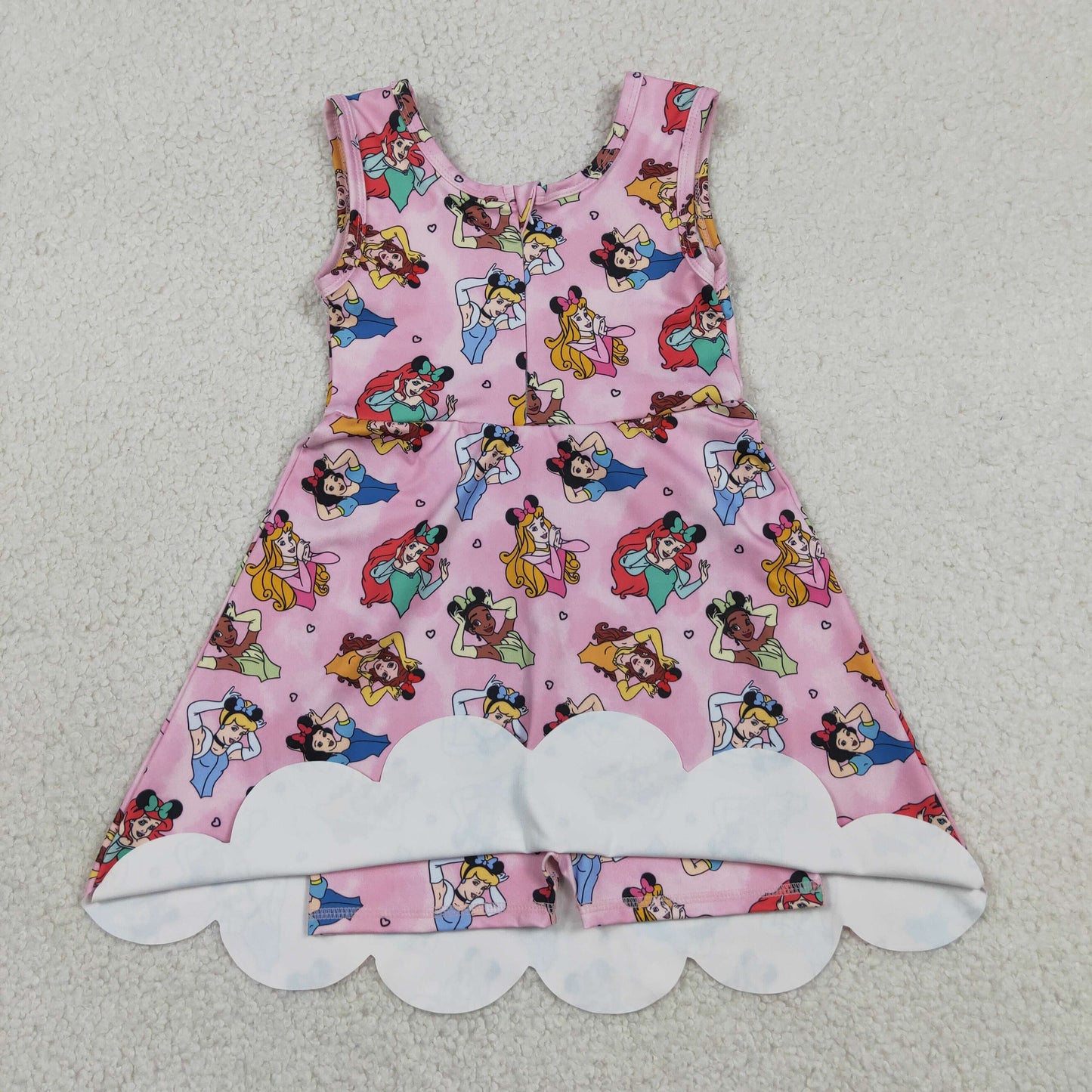 Baby Girls Kids Sleeveless Yoga Active Princess Knee Length Dress