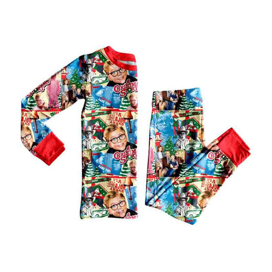 Moq 5 Preorder Baby Boy Kids Long Sleeves Christmas Shirt Pants Set Pajamas Clothes