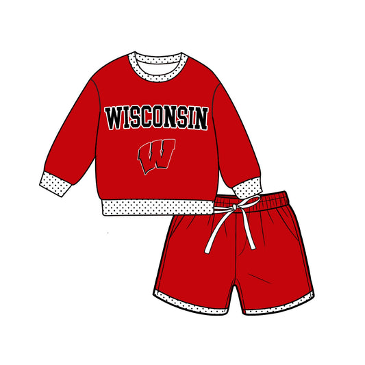 Moq 5 Baby Girls Kids Long Sleeves Shirt Shorts Team Set Clothes