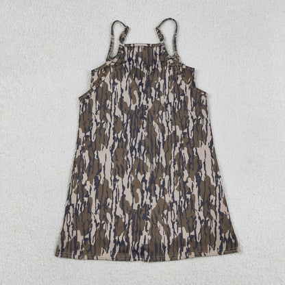 Adult Women Straps Pockets Camo Southern Dress Yoga Active Woman Clothes