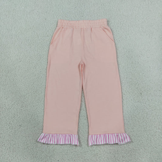 Baby Girls Kids Pockets Bows Pants Bottoms Pink Clothes