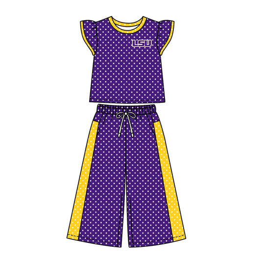 Moq 5 Baby Girls Kids Short Sleeves Shirt Pants Team Set Clothes