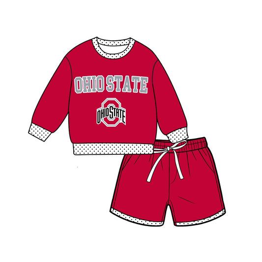 Moq 5 Baby Girls Kids Long Sleeves Shirt Shorts Team Set Clothes