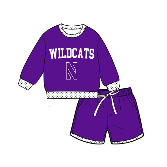 Moq 5 Baby Girls Kids Long Sleeves Shirt Shorts Team Set Clothes