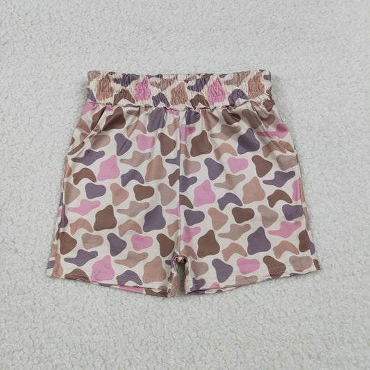 Baby Girls Kids Camo Pockets Shorts Southern Bottom