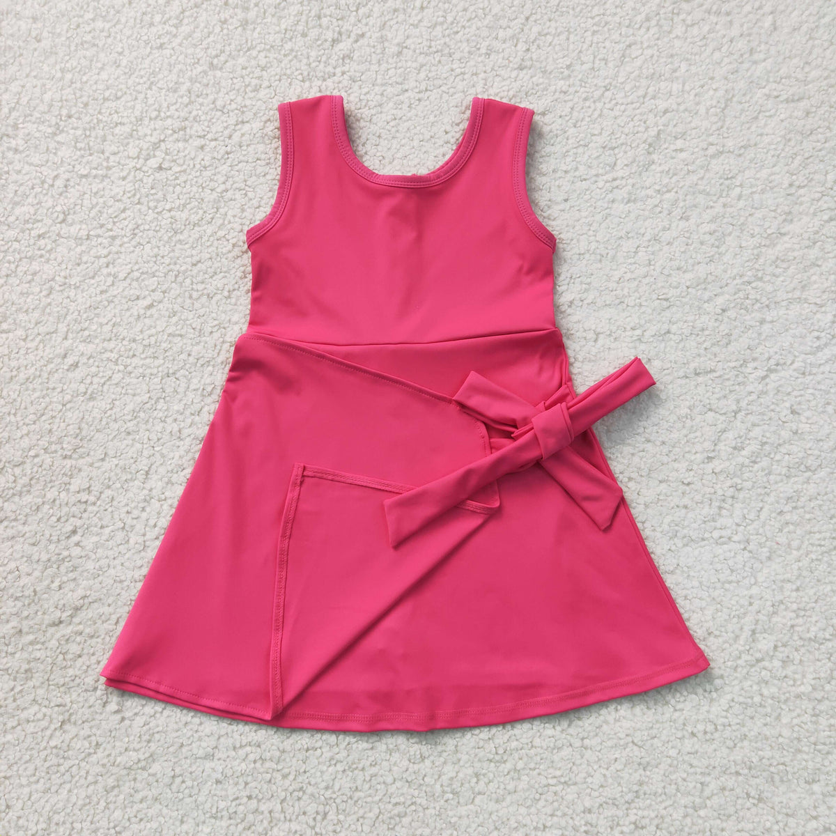 Sibling Baby Girls Sleeveless Shorts Knee Length Yoga Active Dresses Clothes