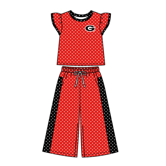 Moq 5 Baby Girls Kids Short Sleeves Shirt Pants Team Set Clothes