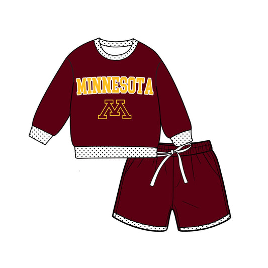 Moq 5 Baby Girls Kids Long Sleeves Shirt Shorts Team Set Clothes