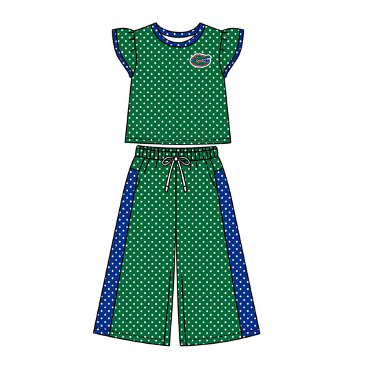 Moq 5 Baby Girls Kids Short Sleeves Shirt Pants Team Set Clothes