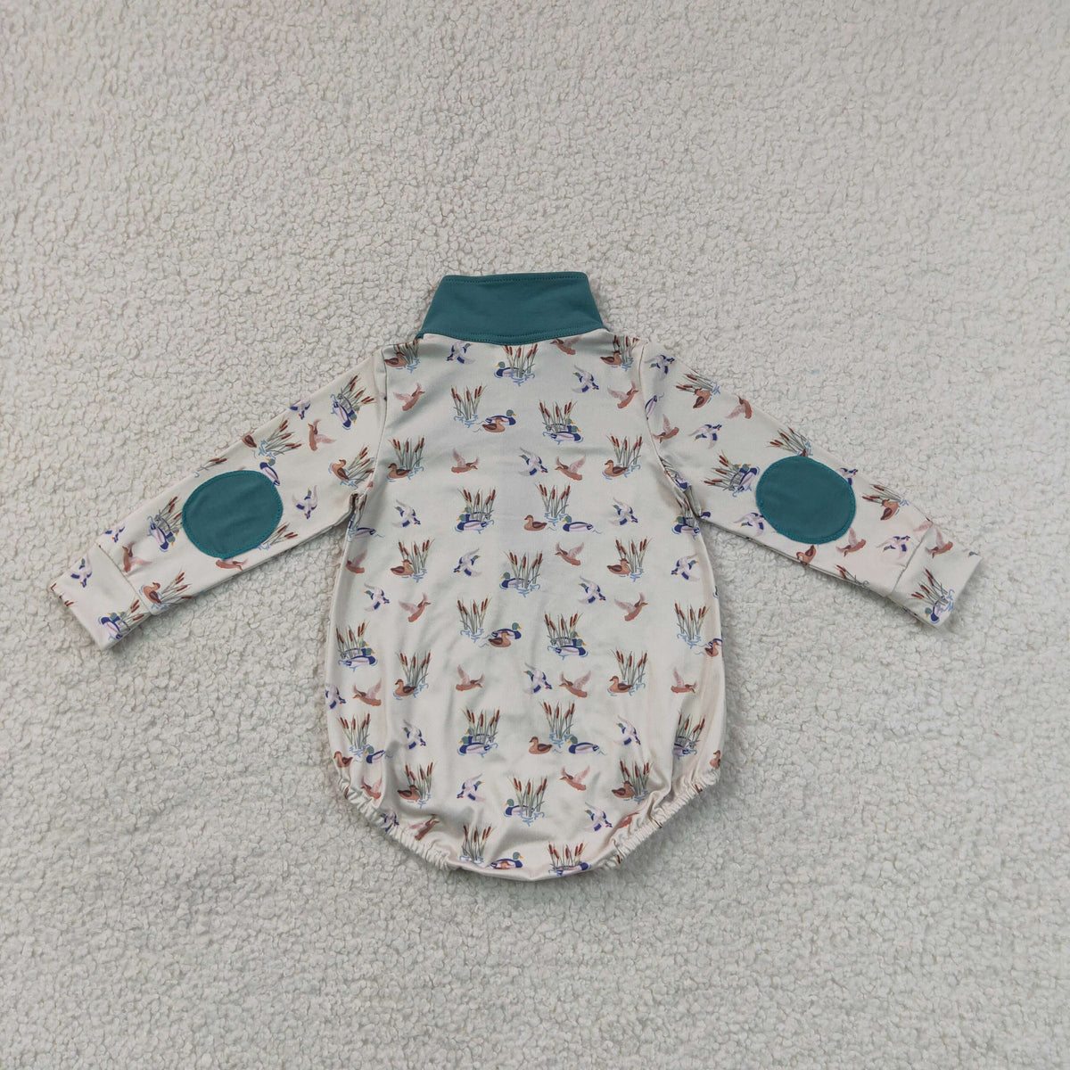 Sibling Baby Boys Infant Long Sleeves Ducks Zipper Bubble Rompers Clothes