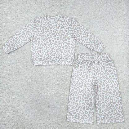 Baby Girls Kids Long Sleeves Shirt Leopard Pockets Pants Set Clothes RTS