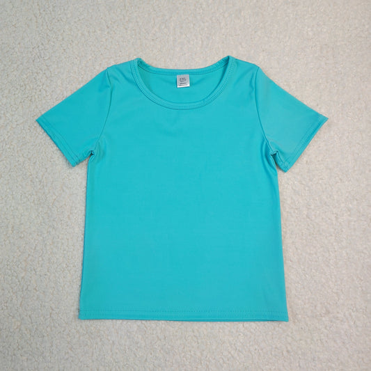 Baby Girls Kids Short Sleeves Shirt Yoga Active Tops Green Clothes