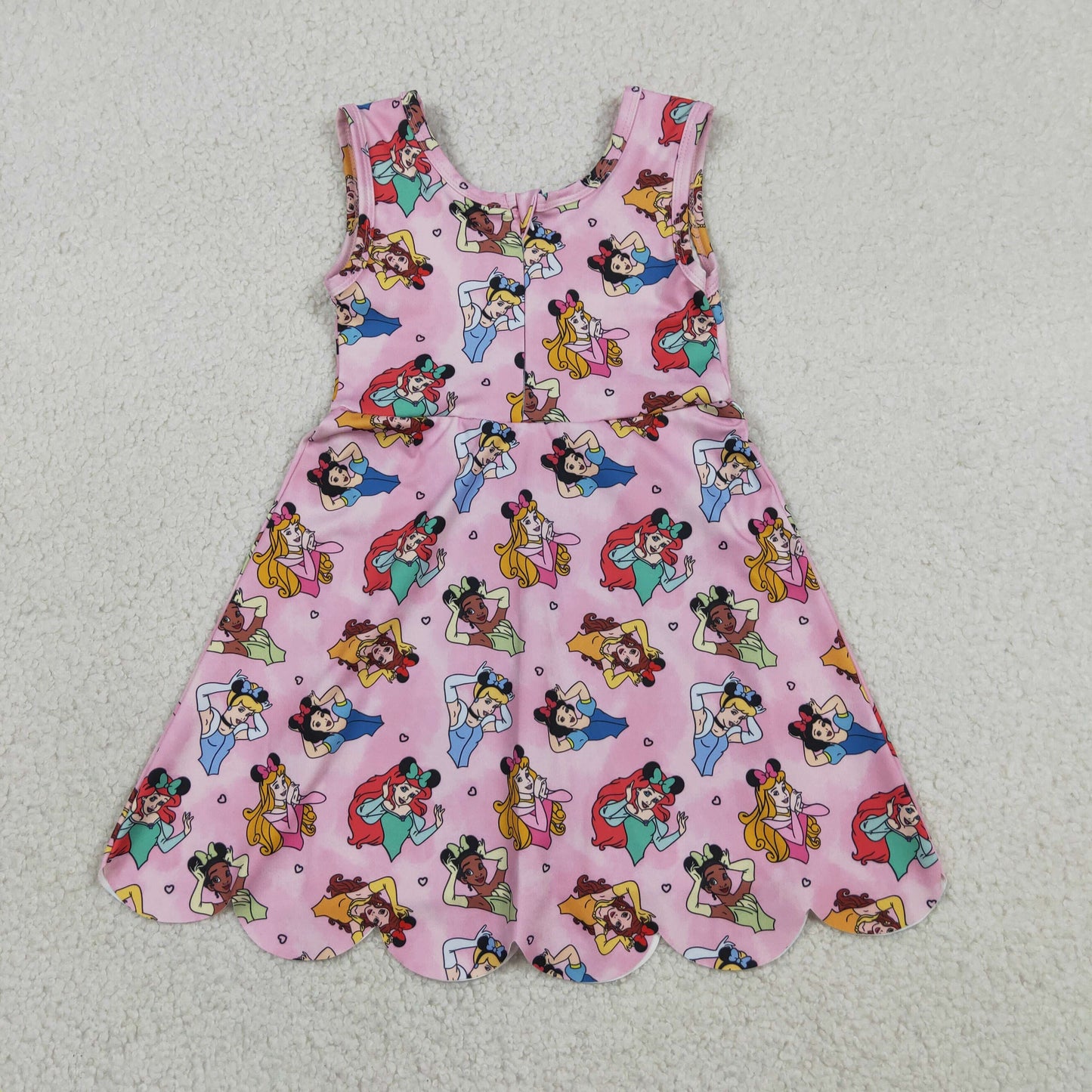 Baby Girls Kids Sleeveless Yoga Active Princess Knee Length Dress