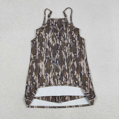 Adult Women Straps Pockets Camo Southern Dress Yoga Active Woman Clothes