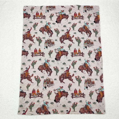 Baby Boys Kids Western Cactus Horse Blanket