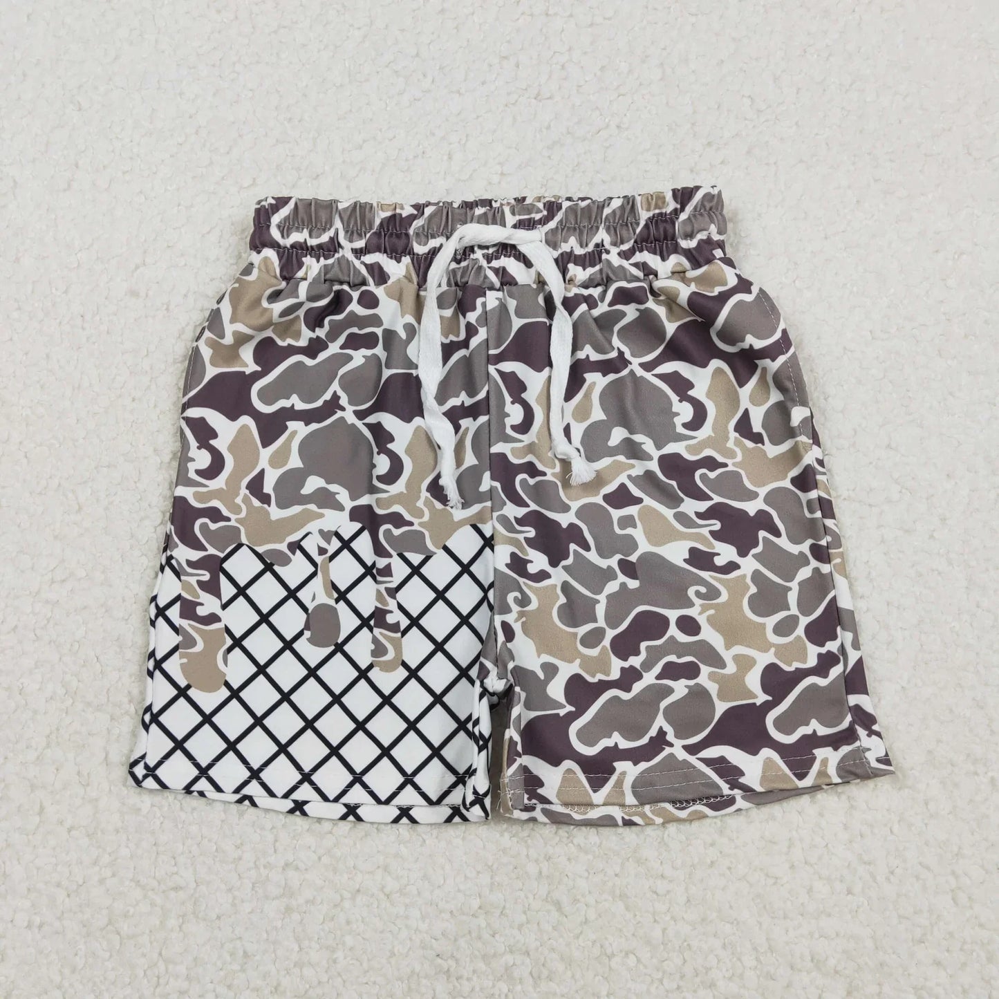 Sibling Baby Boys Toddler Southern Camo Drip Pockets Shorts Summer Bottoms