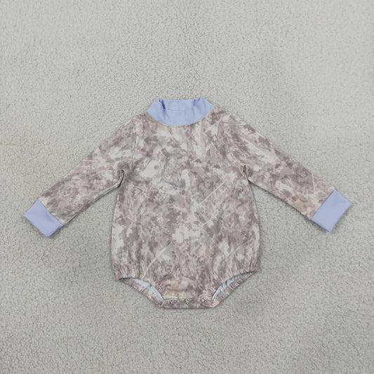 Baby Kids Infant Long Sleeves Bubble Romper Yoga Active Camo Clothes