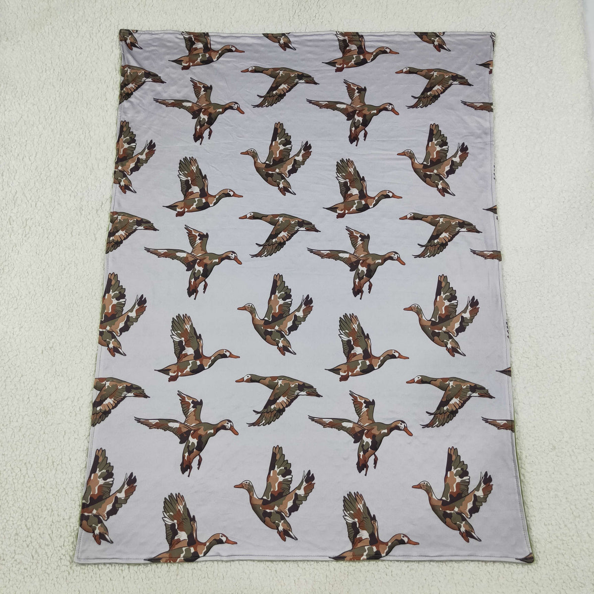 Baby Boys Toddler Camo Ducks Green Blanket